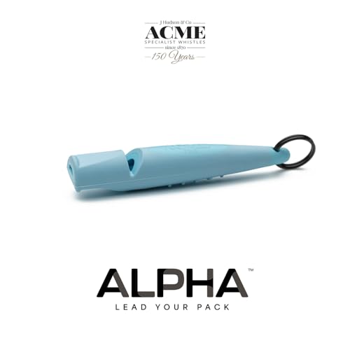 Alpha 210.5 Professional Dog Training Whistle with Enhanced Ergonomic Grip. BPA (Baby Blue)