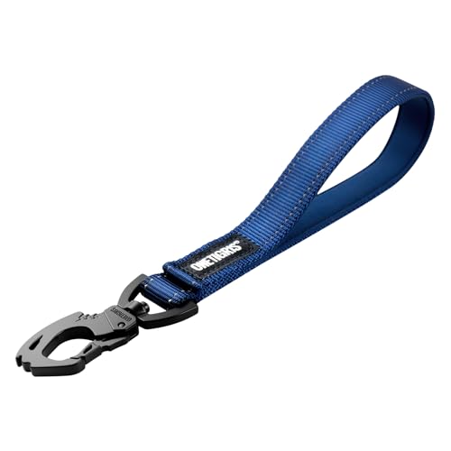 Short Traffic Tab Leash for Small Medium Large Dogs (S / Blue)