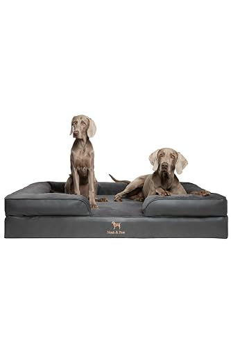 Giant Dog Bed XXL (Vegan Leather - Charcoal / XX-Large)