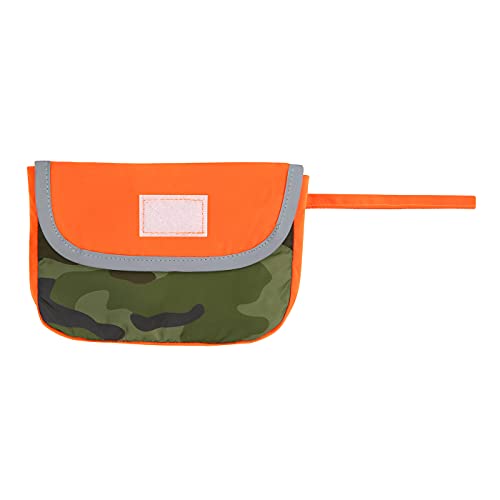 2-in-1 Reversible Dog Raincoat Hooded Poncho Rain Jacket Org Camo XXL (XX-Large / Camo / Orange)