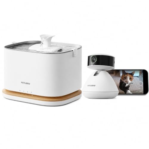 Upgrade Cat Water Fountain (White / Fountain+Camera)