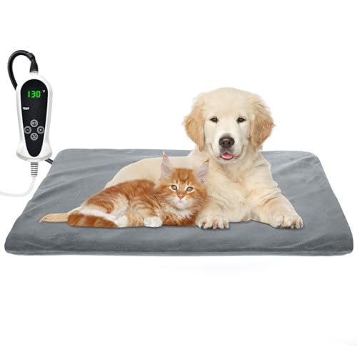 Pet Heating Pad (Large: 22"x 18" / Grey)