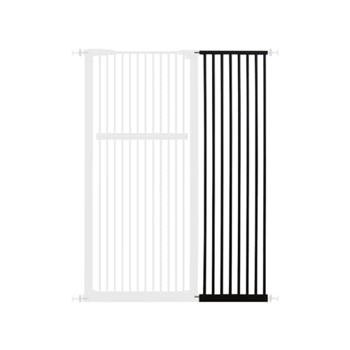 55.12" Extra Tall Pet Gate Extension Kit 16.73" Wide Black (55.12" H-black / 16.73" W, Extension)