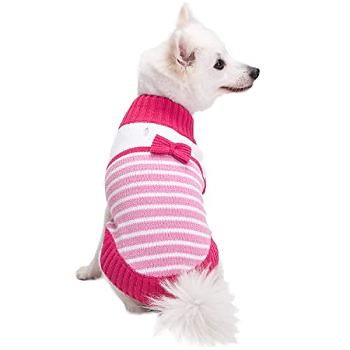 Pinky Princess Designer Chenille Dog Sweater in Pinky Princess (16 inch / Pinky Princess)