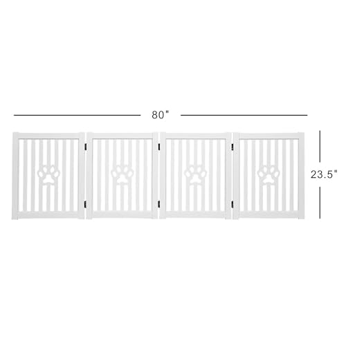 4 Panel Dog Gate White (Large White)