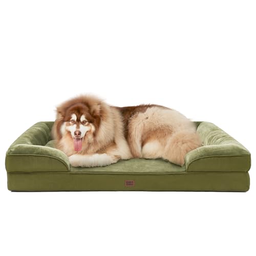 Orthopedic XXL Dog Bed (Olive Green / 48.0"l X 35.0"w X 8.0"th)