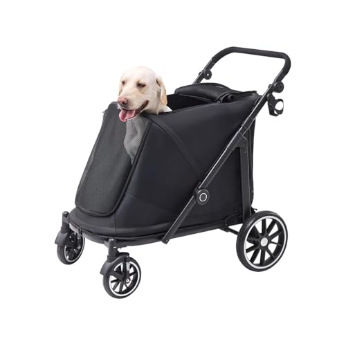 Dog Stroller for Large Dogs (Black)