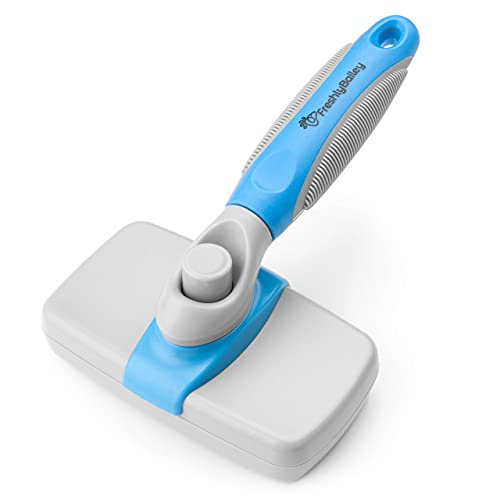 Self Cleaning Slicker Brush for Dogs and Cats (White / 1 Count (Pack of 1))