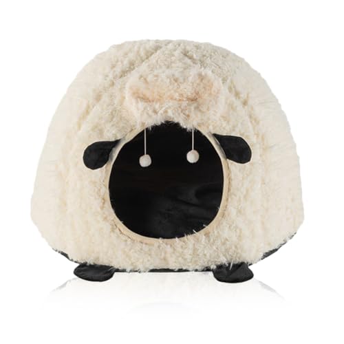 Lamb Shape Cat House Sheep Shape Cat Cave Bed Semi (Sheep / Onesize)