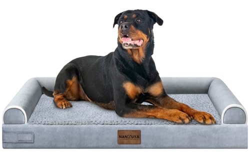 Orthopedic Dog Bed for XX (Light Grey / 44.0"L x 34.0"W x 6.5"Th)