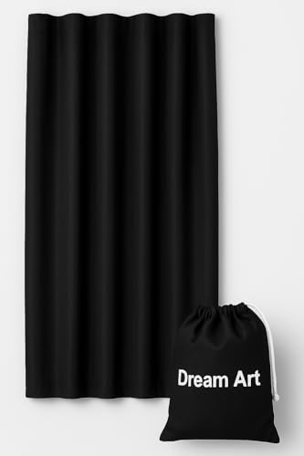 Anywhere Portable Blackout Curtain (Black / 52"W x 72"L (Pack of 1))