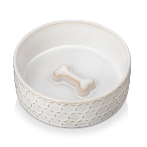 Ceramic Dog Food Bowl (Honeycomb / 2 Cups)
