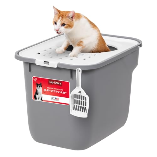Cat Litter Box (Top Entry / Gray)
