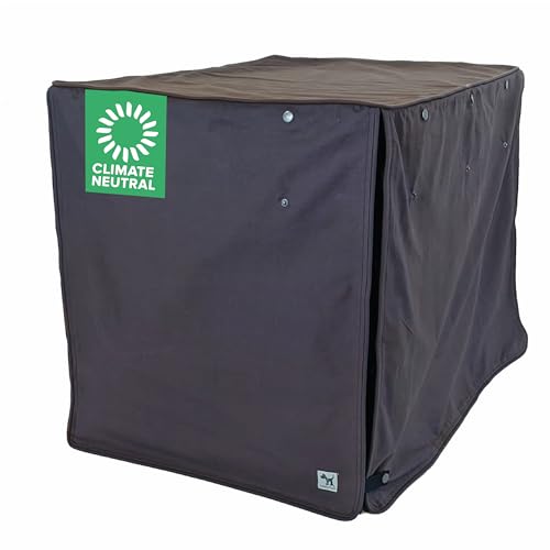 Dark Gray Dog Crate Cover (I'm a Realist / 30.0"L x 19.0"W x 21.0"H)