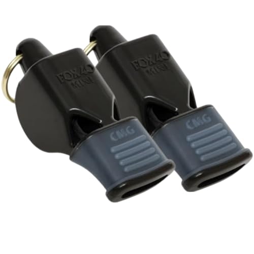 Mini Official CMG Cushioned Mouth Grip Pealess Whistle & Lanyard