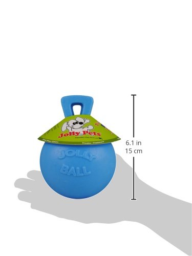 Tug-n-Toss Heavy Duty Dog Toy Ball with Handle, 4.5 Inches/Small, Blueberry, JP445BLUEBERRY (Blueberry / Small (4.5 in))