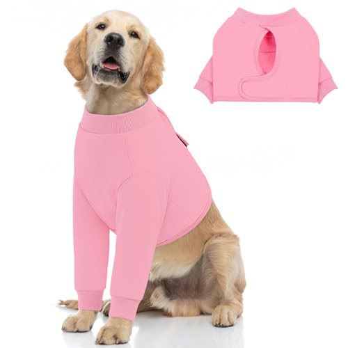 Recovery Sleeve for Dogs Front Leg (Large / Pink)