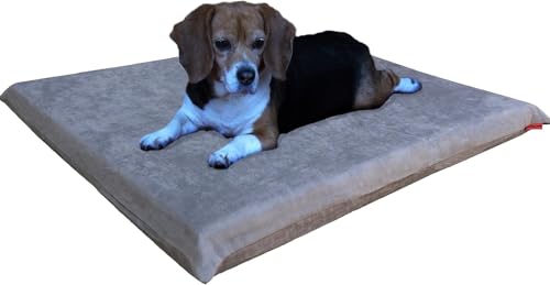 Orthopedic Gel Memory Foam Pet Dog Bed (Microsuede Gray / 41"X27"X4" Inches)