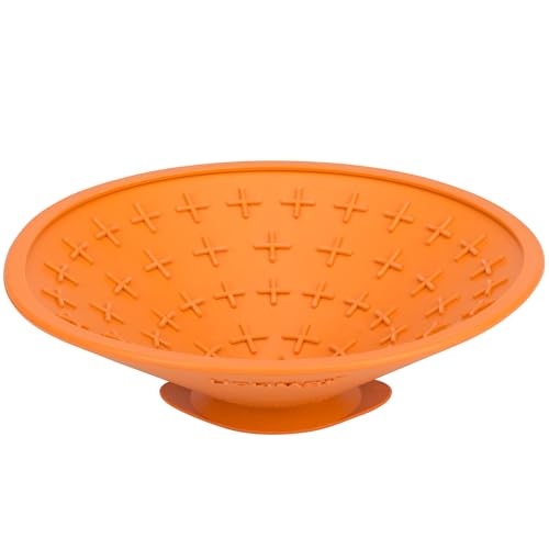 Splash Dog Slow Feeder Bowl Lick Mat (Orange)