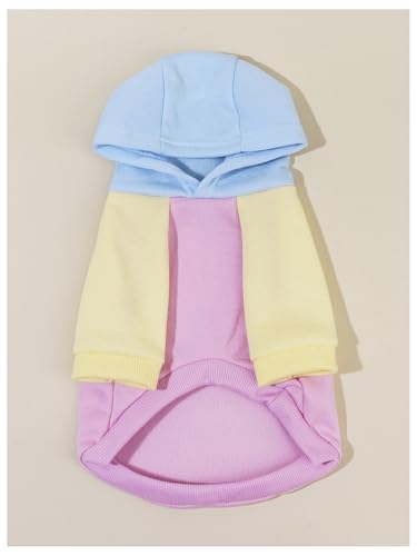 Basic Dog Hoodie Sweatshirt Puppy Sweater Warm Cat Costumes Pet Clothes for Chihuahua Puppy Kitten Small Medium Dogs Pink X (X-Large / Pink)