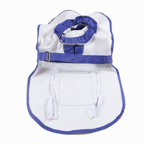 Large Dog Raincoat Adjustable Pet Water Proof Clothes Lightweight Rain Jacket Poncho Hoodies with Strip Reflective (Medium (Pack of 1) / Blue)