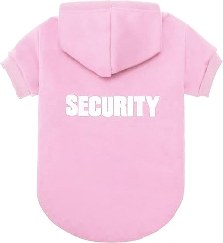 Security Dog Hoodie (#1 Pink(Security) / Small/Medium (All Breed Sizes))