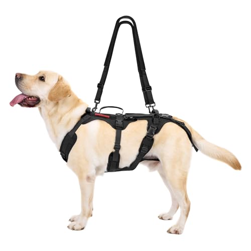 Multi Function Dog Lift Harness (Black / Large)
