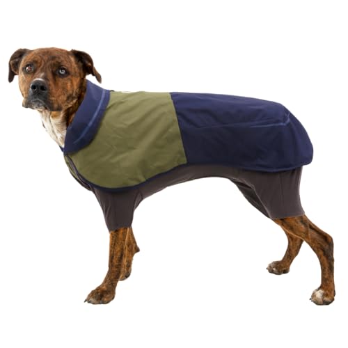 Sun Shower Dog Raincoat Coverall (Midnight Blue / Medium)