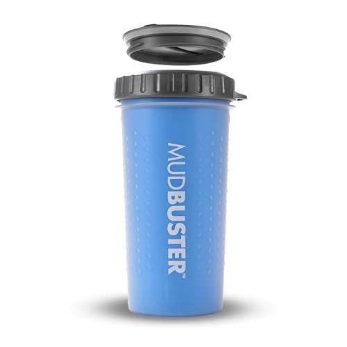Lidded MudBuster Large Dog Paw Cleaner (Pro Blue / Large with Lid)