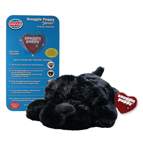 Snuggle Puppy Heartbeat Toy (Black)