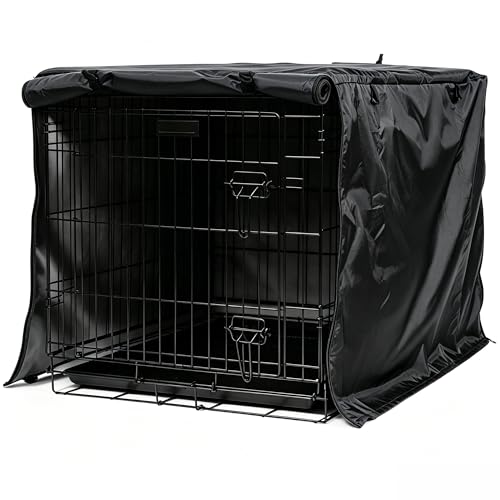 Dog Crate Cover Heavy Duty Polyester (Black / XL (48.0"L x 30.0"W x 33.0"H))