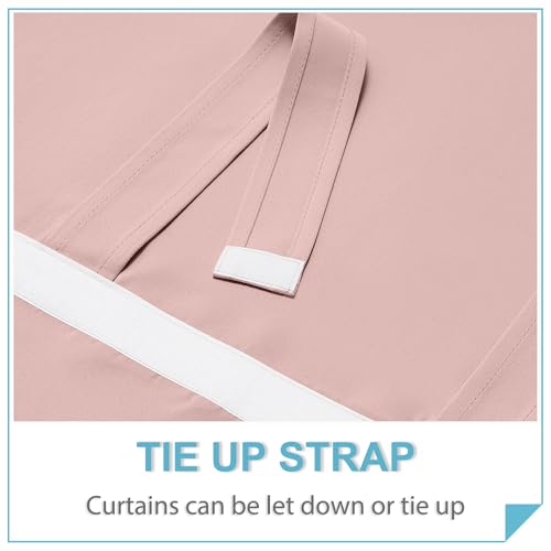 French Door Curtain 80 inch Long (Orange Pink / 34"W x 80"L (Pack of 1))