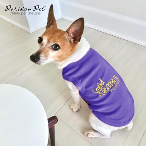 Dog Shirt 100% Cotton Shirts for Large Dogs (Large / Spoiled Rotten)