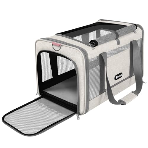 Cat Carrier American Airline Approved 18x11x11 (Beige / 18.0"L x 11.0"W x 11.0"H)