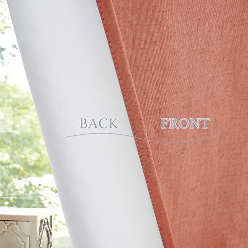 100% Blackout Curtains for Small Window (Brick Red / 12"W x 40"L (Pack of 1))