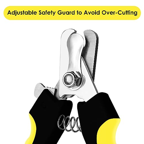 Dog Nail Clippers for Pet Grooming (Yellow / 6 Inch)