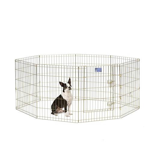 MidWest 30 Inch Exercise Pen (Gold Zinc w/ Door / 30" H)