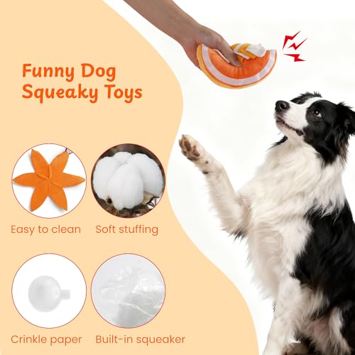 Halloween Pumpkin Dog Toys (Yellow)