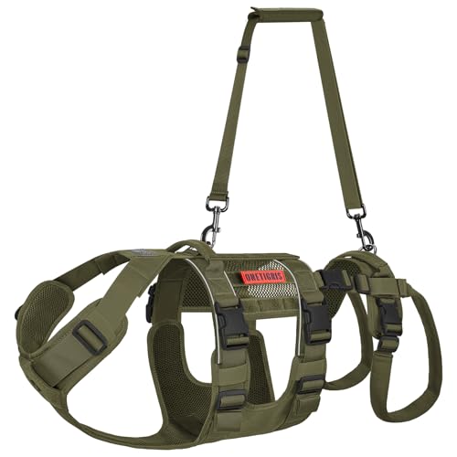Breathable Dog Lift Harness for Medium Sized Dogs (Medium / Green)