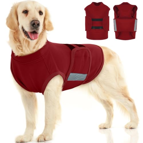 Dog Anxiety Relief Coat (Rosy-Red / X-Large)