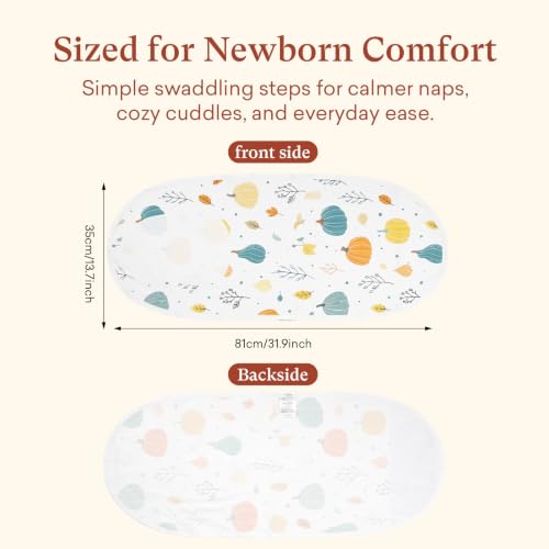Baby Swaddle Wrap 3 (Woodland Halloween / Small)