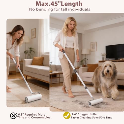 9.45" Large Lint Rollers for Pet Hair
