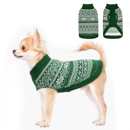 Dog Sweater Argyle (XX-Small / Green)