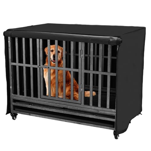 38 inch Heavy Duty Dog Crate Cover Durable 600D Oxford Fabric (38 inch(38.2L x 26.4W x 28.4H inch))