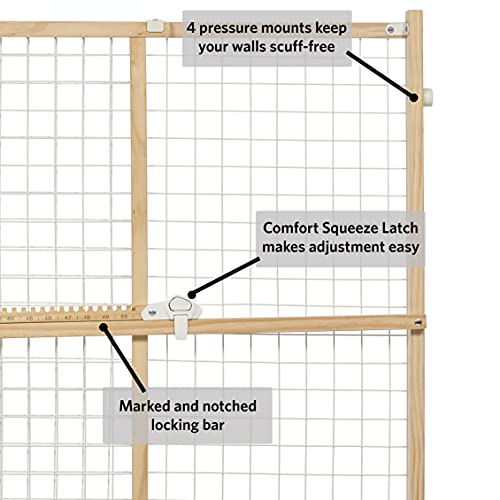 Wire Mesh Pet Safety Gate (Wood / Medium)