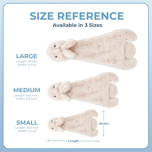2-in-1 Stuffless Squeaky Dog Toy - 4 Figures, Large (Wild Duck, Hare, Squirrel & Alligator / Large)