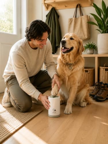 YAOTL Dog Paw Cleaner Cup (White / Gray)