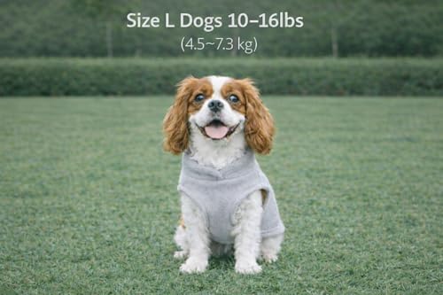 Dog Fleece Vest Sweater with Leash Ring (L (10-16lbs) / Grey)