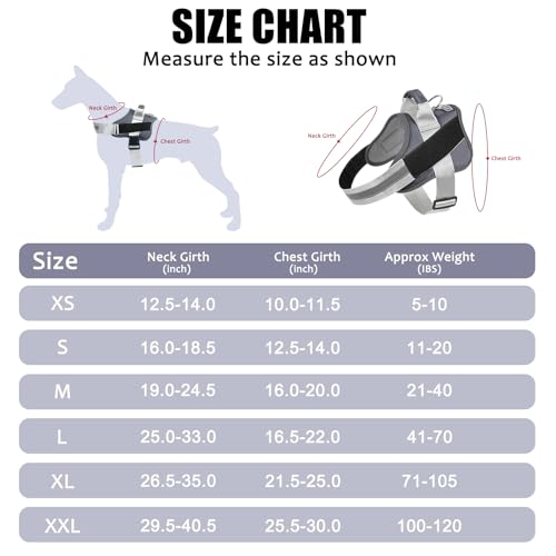 Dog Harness No (Medium (Pack of 1) / TwilightGray)