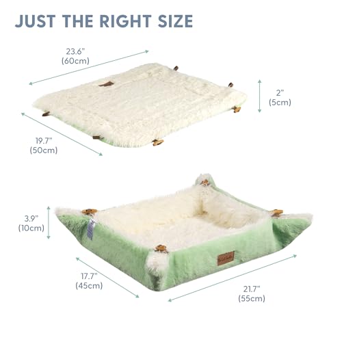 Self Warming Heated Cat Bed Mat (Light Green)
